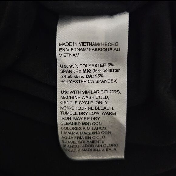 CHICO'S Printed Chain Print Black Shift Dress - Size 1 US 8/10 - Picture 11 of 11